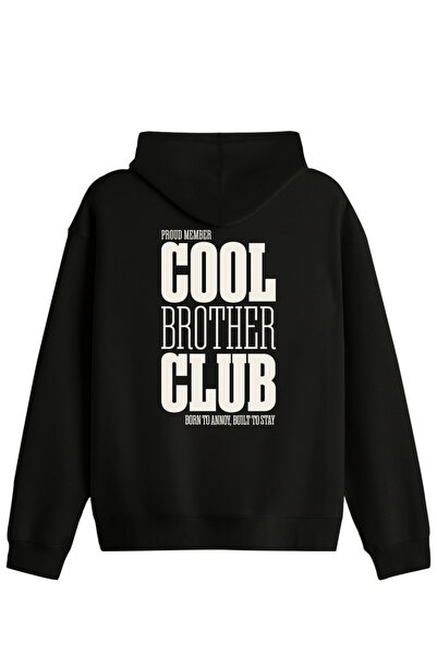 BetterThanCo Cool Brother Club Принтирана унисекс качулка с качулка