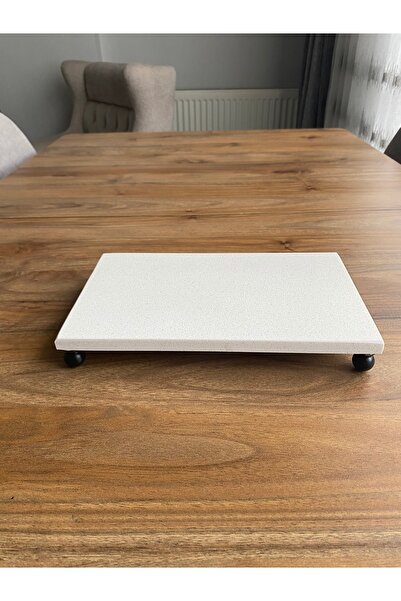 Nexa Doğaltaş Ayaklı Mermer Sunumluk ve Yağdanlık Altlığı – 25x15 cm Dikdörtg...