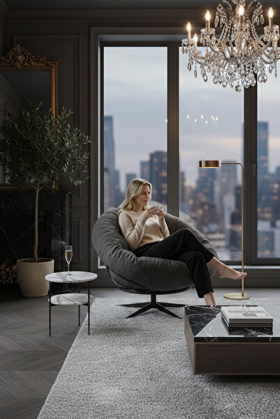 AVYNA CALMA™ 360 Derece Dönen Mekanizmalı Tekli Koltuk Berjer & Yatak Olabile...