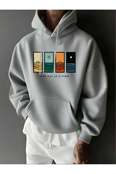 Rayan & Hoor Style Unisex printed hooded sweatshirt