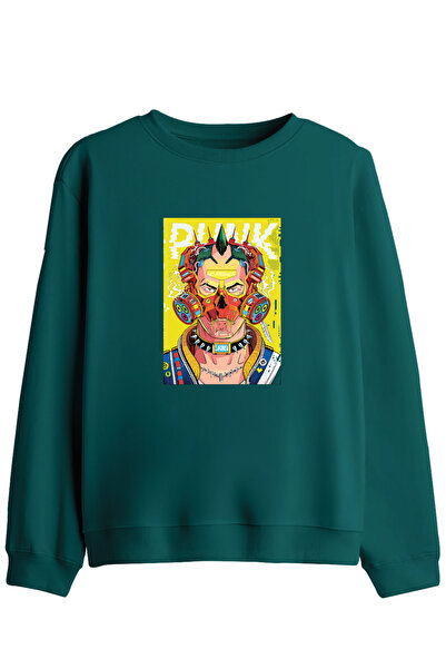 BetterThanCo Hanorac cu guler rotund imprimat No Patience