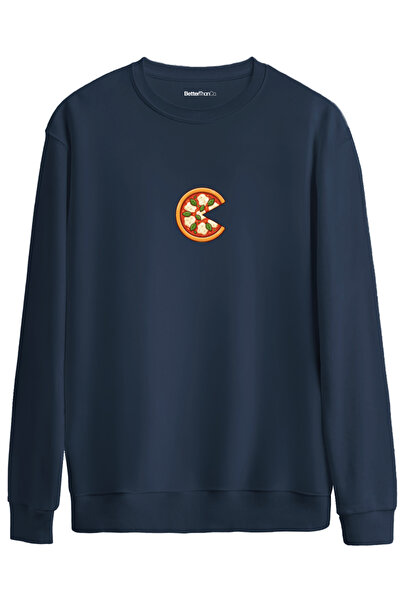 BetterThanCo Hanorac oversize cu imprimeu integral și guler tip crewneck