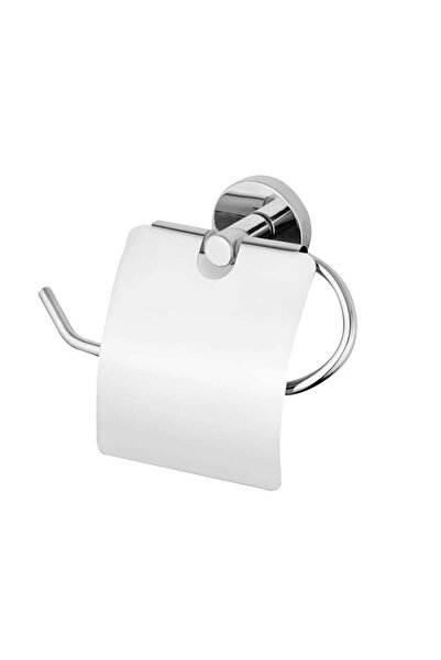 KAHEY Krom Geniş Kapaklı Tuvalet Kağıtlığı Wc Kağıtlık Tuvalet Kağıdı Askısı