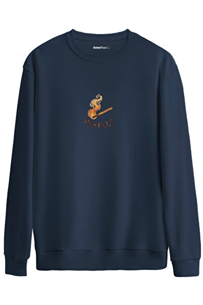 BetterThanCo Perfect! Printed Crew Neck Oversize Sweatshirt