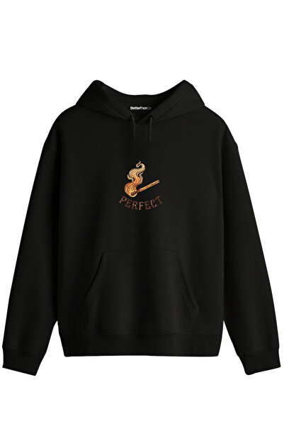 BetterThanCo Τέλειο! Φούτερ με στάμπα και κουκούλα unisex