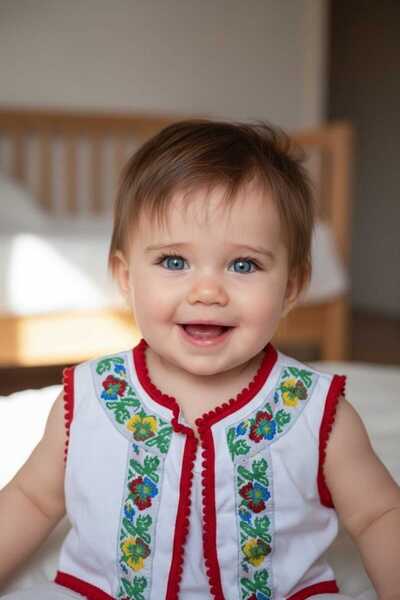 OEM Traditional vest, with traditional motifs for children