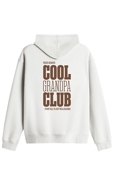 BetterThanCo Cool Grandpa Club Τυπωμένο Unisex Φούτερ με κουκούλα