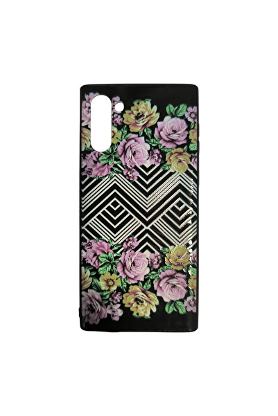 OEM Carcasă compatibilă cu Samsung Galaxy Note10, efect 3D, design floral, ne...