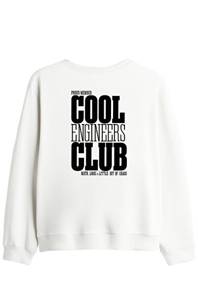 BetterThanCo Cool Engineers Club Printed Crew Neck Sweatshirt