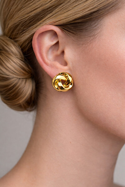 db DİLEK BAŞ TASARIM Çelik Burgu Küpe