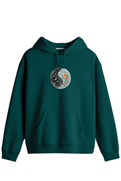 BetterThanCo Balance Printed Unisex Hooded Collar Hoodie