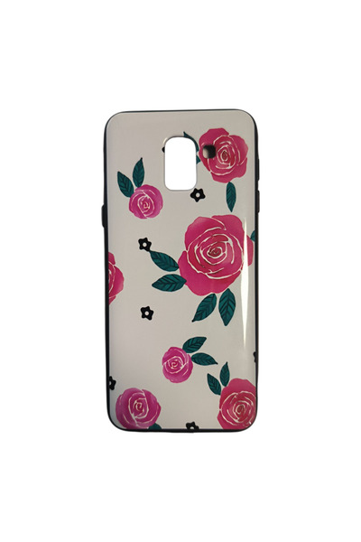 OEM Carcasă compatibilă cu Samsung Galaxy J6 - 2018, silicon, design cu flori...