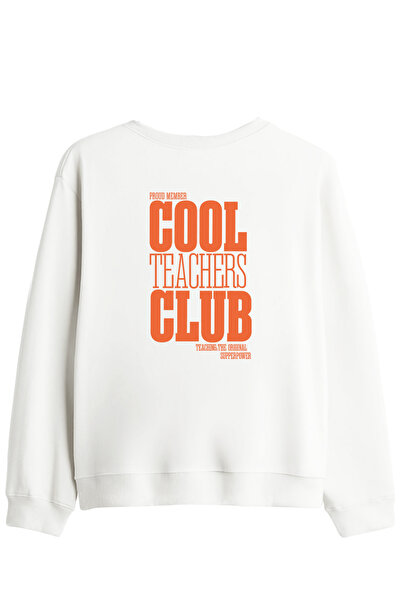 BetterThanCo Φούτερ με στάμπα Cool Teachers Club με λαιμόκοψη ποδηλάτου