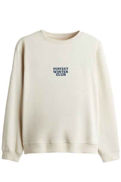 BetterThanCo Winter Club Printed Crew Neck Sweatshirt