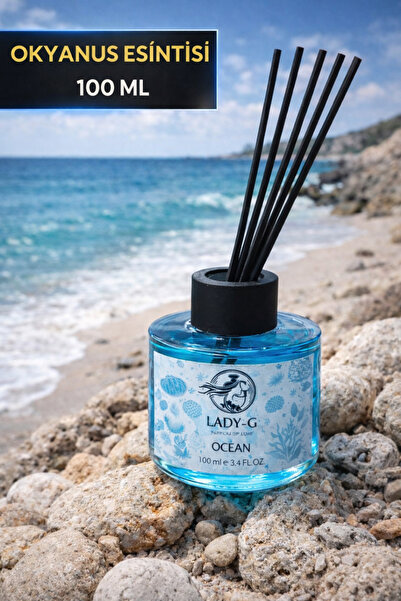 G Lady Lady-G OKYANUS ESİNTİSİ Yüksek Kalite Premium Bambu Reed Diffuser Oda ...