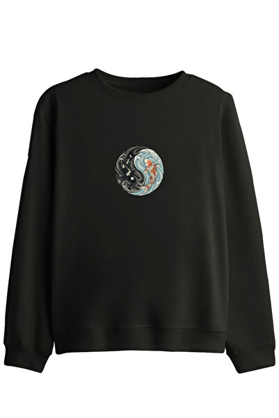 BetterThanCo Блуза с качулка за колоездене с печат Balance