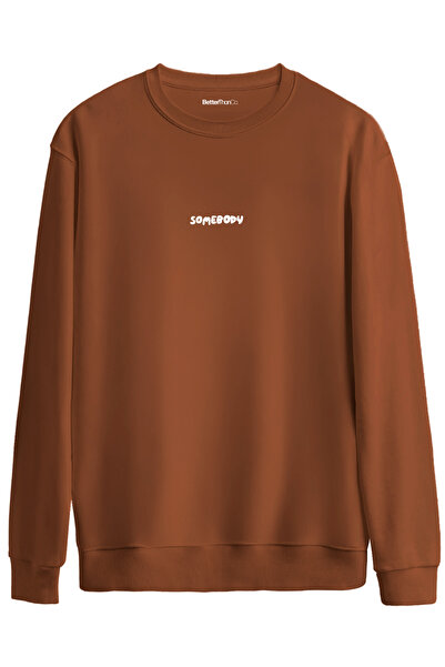 BetterThanCo Somebody Printed Crew Neck Oversize Sweatshirt