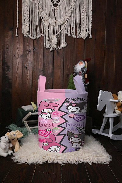 BelezaHome سلة ألعاب لغرفة الأطفال والرضع، منظم ألعاب قماشي قابل للطي بنمط كو...