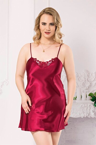 Slendos Women'S, Plus Size, Short, Satin Nightgown