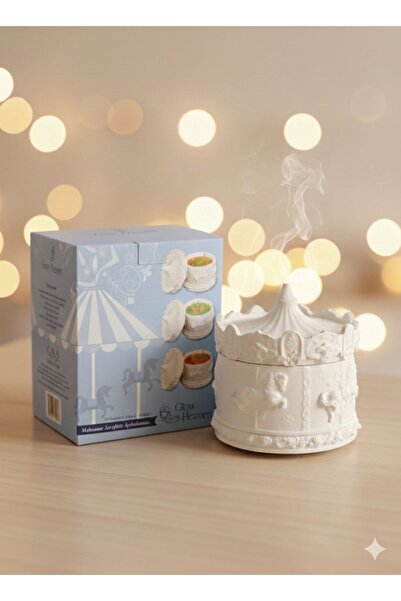 Serene Space Mango Kokulu Kapaklı Atlı Karınca Temalı Dekoratif Taş Mum 650 Gr.