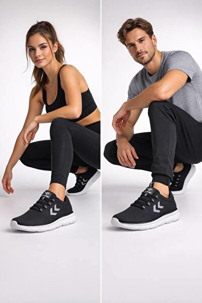 hummel Tyro Ii 900899-2001 Unisex Black Walking Shoes