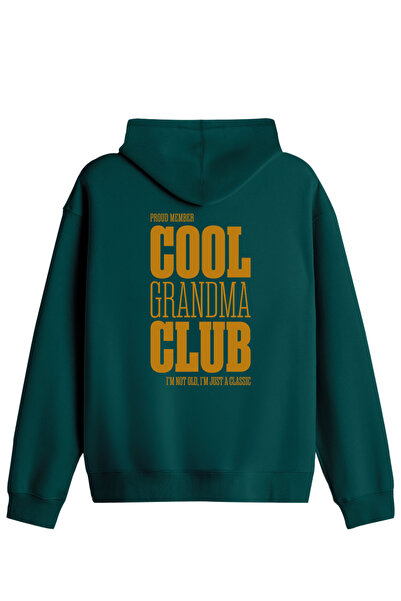 BetterThanCo Cool Grandma Club Τυπωμένο Unisex Φούτερ με κουκούλα