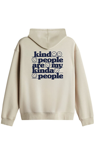 BetterThanCo Hanorac unisex cu glugă și imprimeu Be Kind