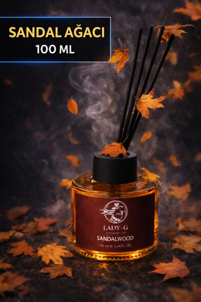 G Lady Lady-G SANDAL AĞACI Yüksek Kalite Premium Bambu Reed Diffuser Oda Koku...