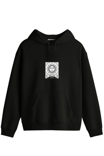 BetterThanCo هودي بطبعة My Day للجنسين مع ياقة مزودة بغطاء للرأس