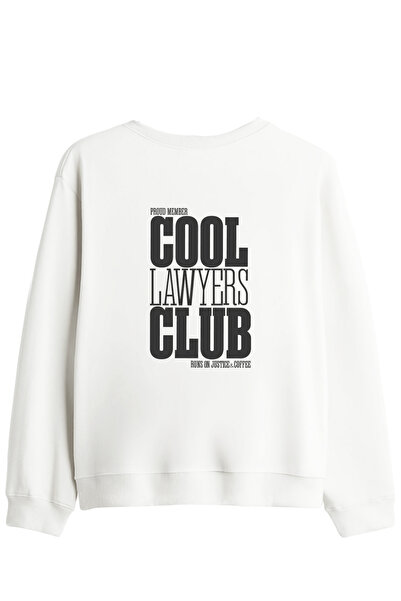 BetterThanCo Cool Lawyers Club Printed Crew Neck Sweatshirt