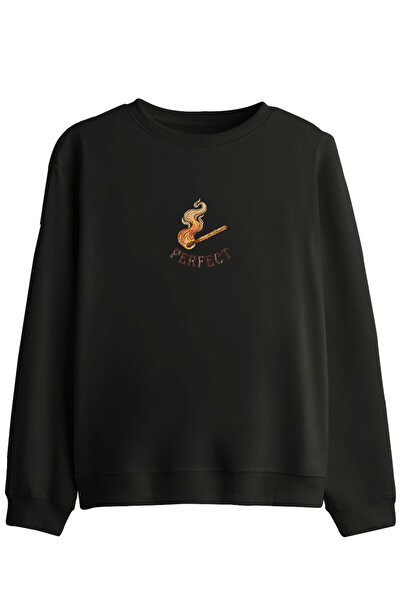 BetterThanCo Perfect! Hanorac imprimat cu guler tip crewneck