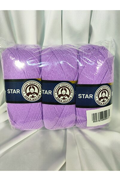 Ören Bayan Star Lila El Örgü İpi (3 Adet) - Renk: 056