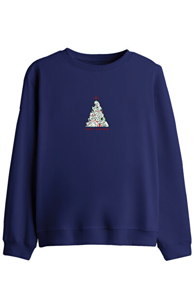 BetterThanCo Hanorac cu imprimeu Woofmas, cu guler tip crewneck