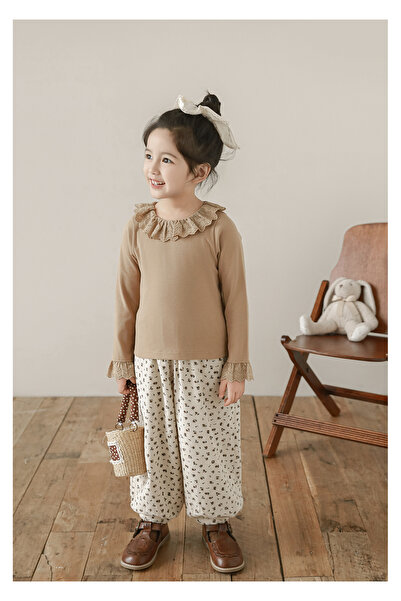 LACE BLOUSE BEJ