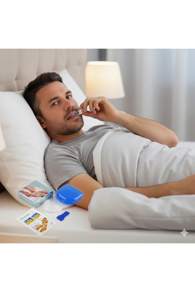 RUBi WEAR Anti Horlama Ağız Aparatı – Horlama Önleyici Gece Apareyi – Ayarlanabilir, BPA Free, Uyku Apareyi