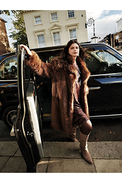 LC Waikiki Sparkling Choices from Shining Store Jacket Roba Collar Women's Fu...