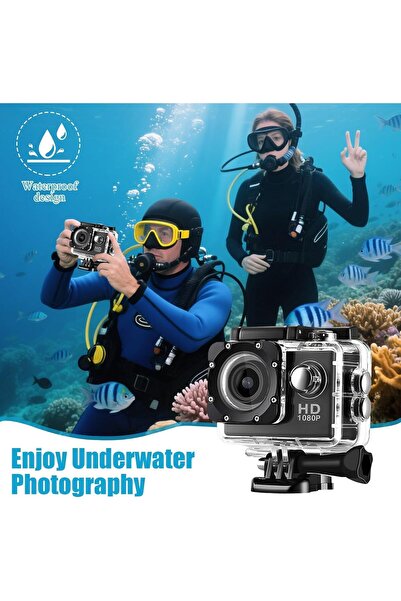 Generic Action Camera, 2.0 Inch Full HD 1080P Sports Camera, 30M Waterproof U...