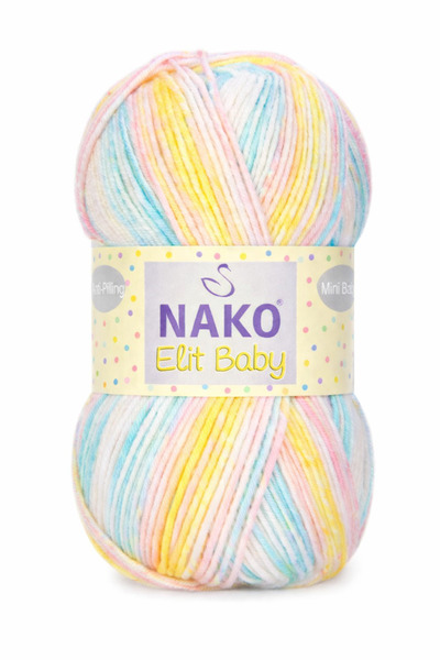 NAKO Elit Baby Mini Batik Bebe El Örgü Ipi 32428 1 Adet