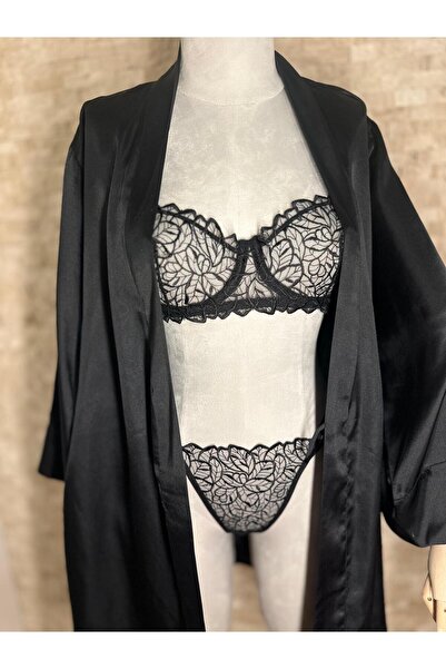 ARONA Siyah Sütyen Kilot Takım