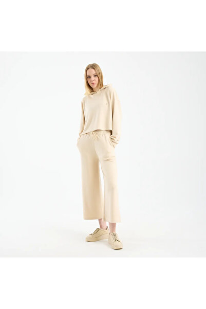 SAVE THE DUCK Kadın Kum Beji Kısa Paça Eşofman Altı