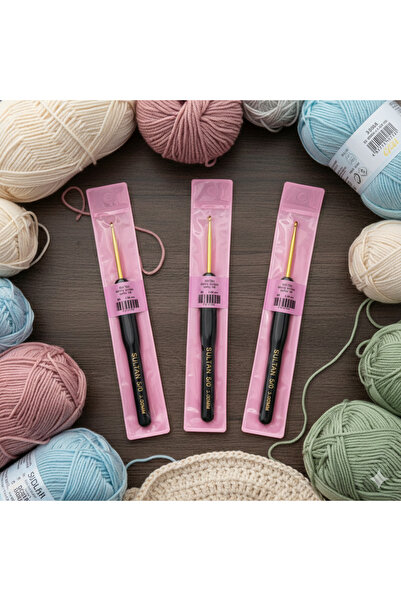 Sultan Güneş Silikon Saplı Premium Örgü Tığı 2.5 MM