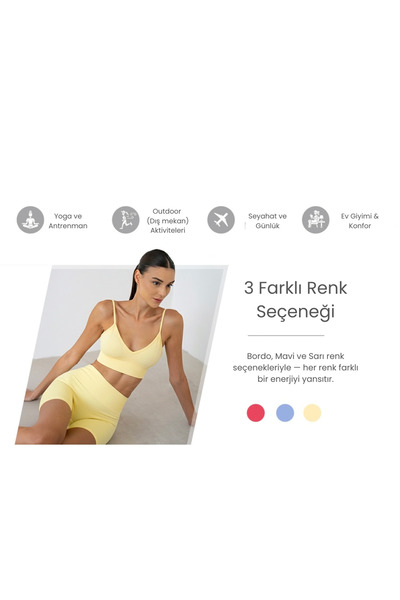 luvaewear Yüksek Bel Toparlayıcı Seamless İç Göstermez Spor Kadın Tayt - Spor...