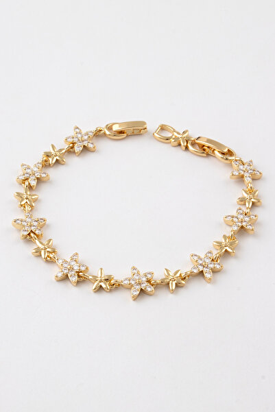 Sortie Aksesuar Papatya ve Çiçek Zincir Figürlü Zirkon Taşlı Paslanmaz Çelik ...