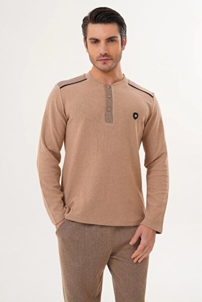 by İGP Selanik Fabric Winter Men's Pajama Set