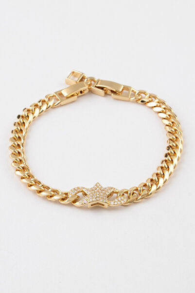 Sortie Aksesuar Infinity and heart-shaped stainless steel bracelet with zirco...