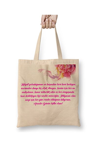 Toyaso Mother's Day Gift for Mothers 031 White Cloth Bag Long Handle Shopping...