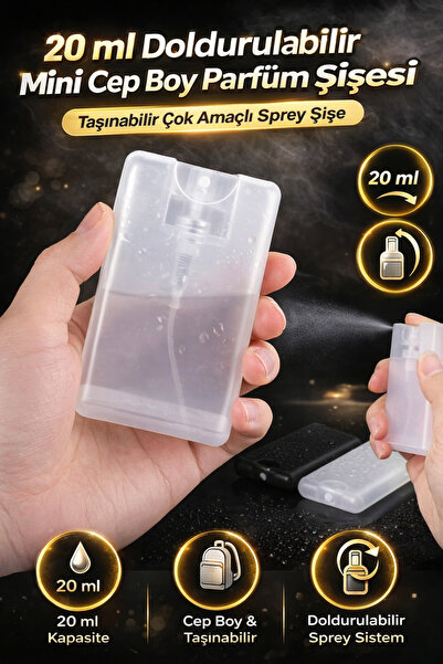 Hane Dostu 20 ml Doldurulabilir Mini Cep Boy Parfüm Şişesi Taşınabilir Çok Am...