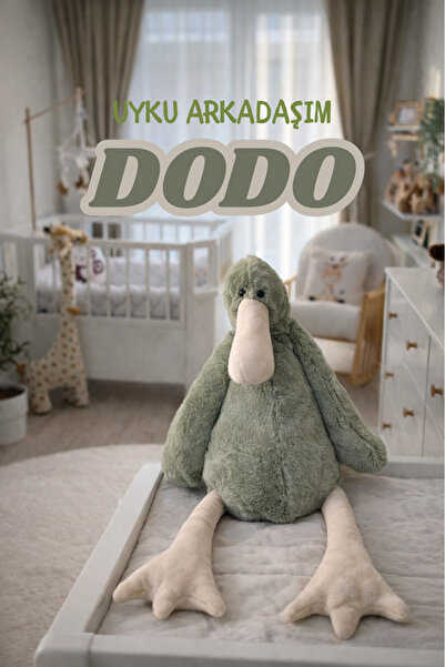 HUA Dodo Uyku Arkadaşı Peluş Oyuncak - Uzun Bacaklı Peluş Oyuncak - Pastel Ye...