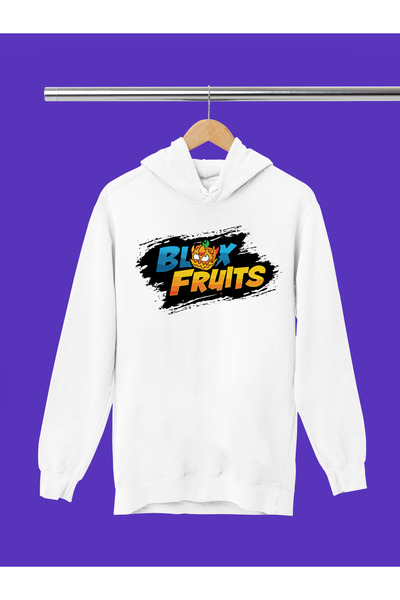 MAGORS سويت شيرت للأطفال بغطاء للرأس مطبوع عليه BLOX FRUITS، مصنوع من 3 خيوط ...