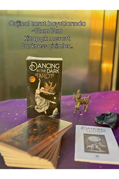 Galaksi Dükkanı Dancıng In The Dark Tarot Destesi/Darkness Tarot Kartları -12...